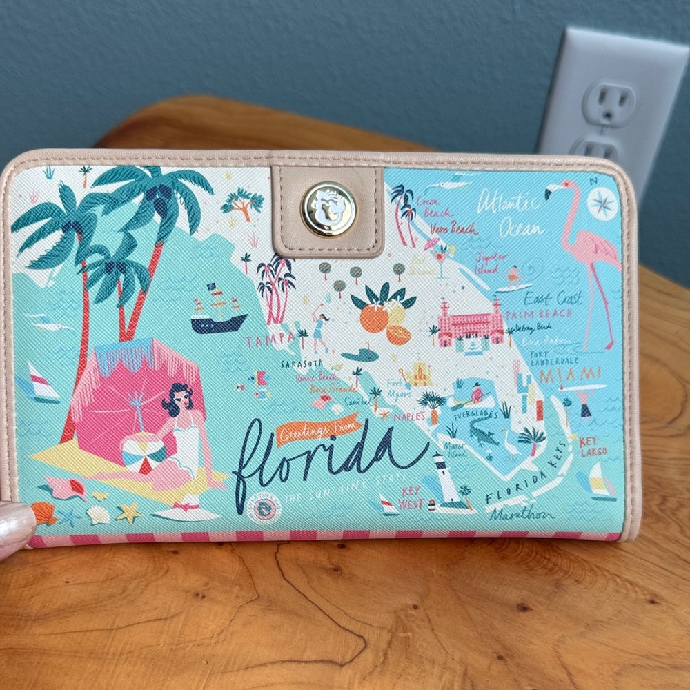 Spartina Greetings from Florida wallet